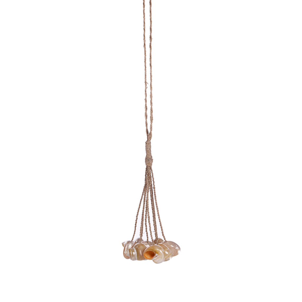 Pompon décoratif Conch en grandes coquilles nacrées 45 cm