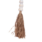Pompon décoratif Cone en coquillages empilés et raphia 75 cm, vue 5