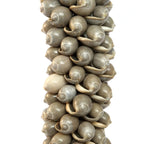 Pompon décoratif en coquillages gris et coton écru 80 cm, vue 4