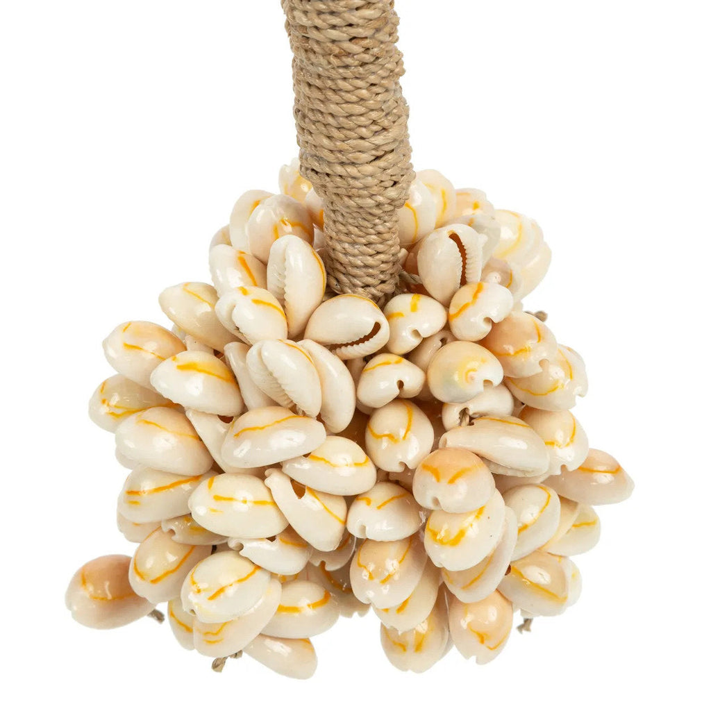 Pompon décoratif Vanilla en petits cauris crème 65 cm, vue 4