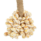 Pompon décoratif Vanilla en petits cauris crème 65 cm, vue 4