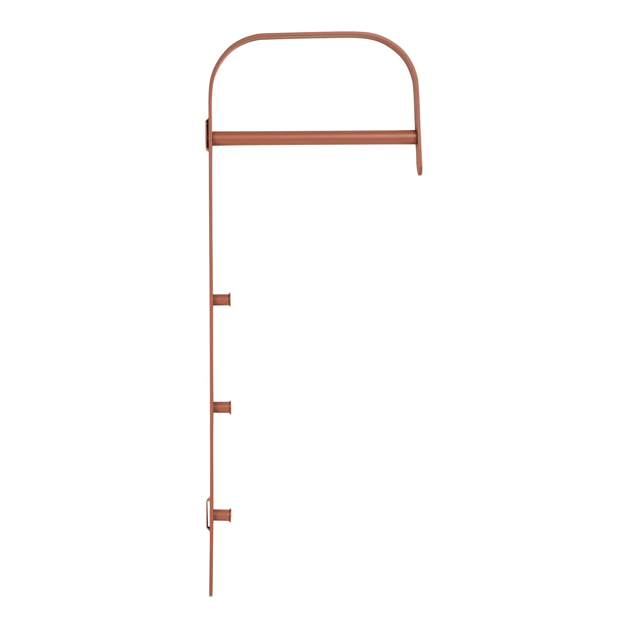Portant Gresto mural métal terracotta arche 80 cm