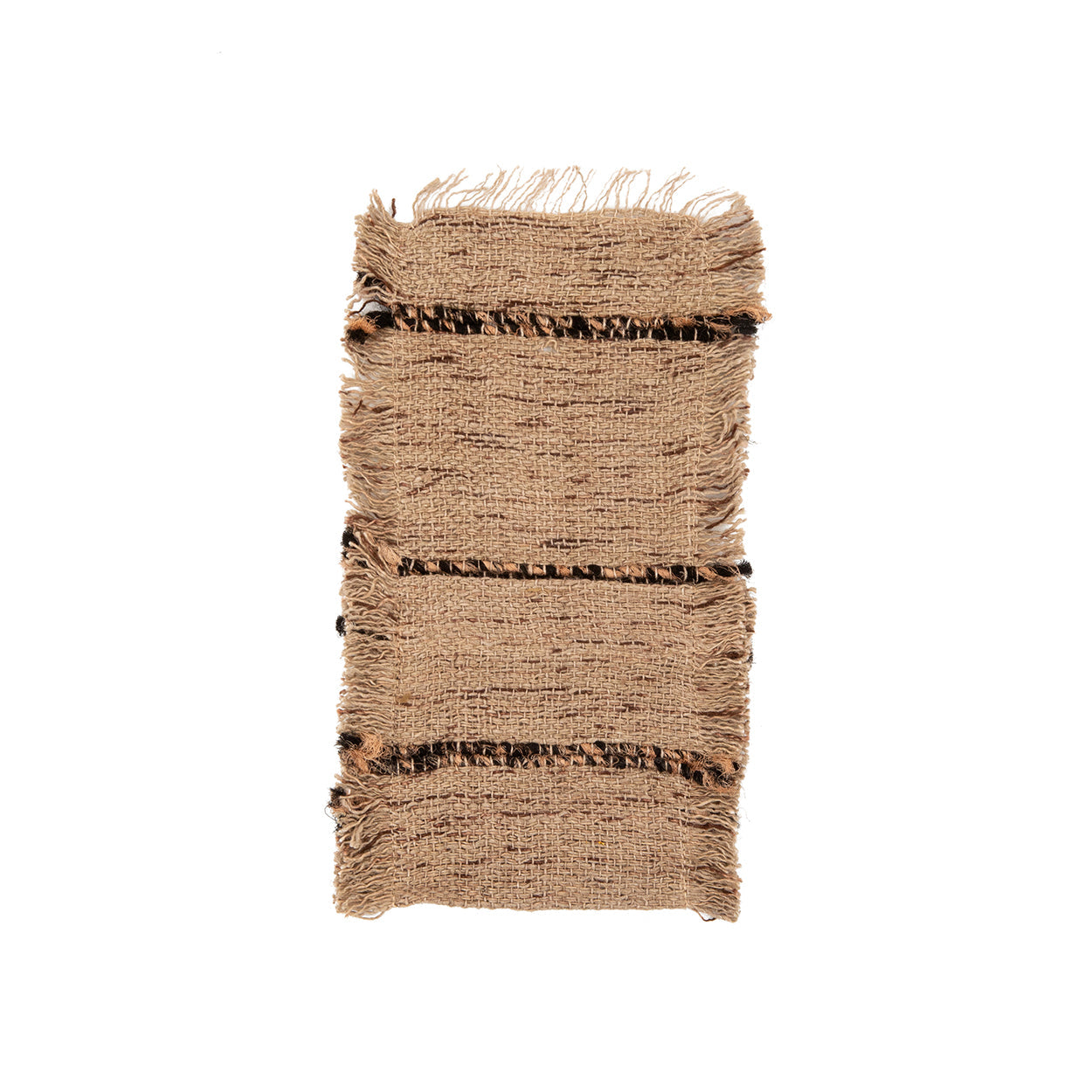 Porte-couverts Oh My Gee en coton beige à rayures noires, vue 5