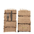 Porte-couverts Oh My Gee en coton beige à rayures noires