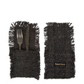 Porte-couverts Oh My Gee en coton noir