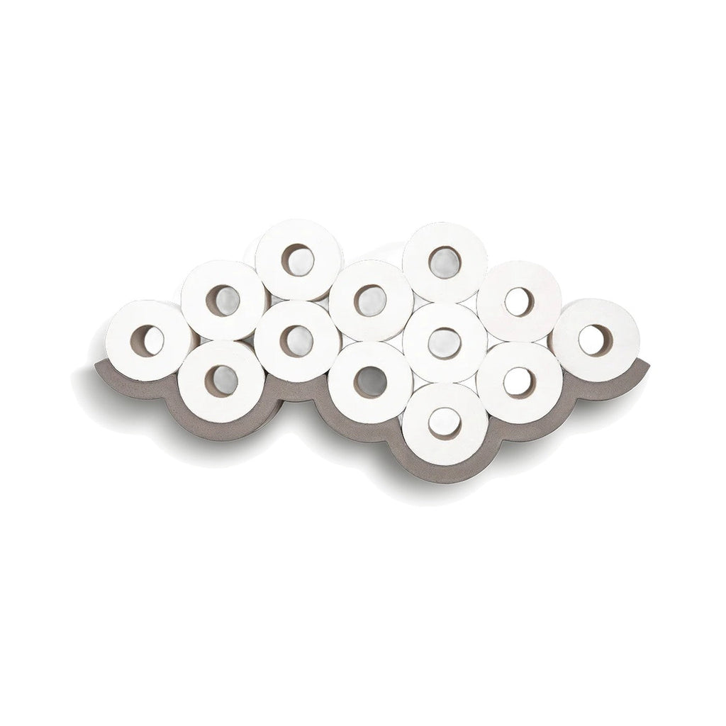Porte-papier toilette en béton Cloud gris