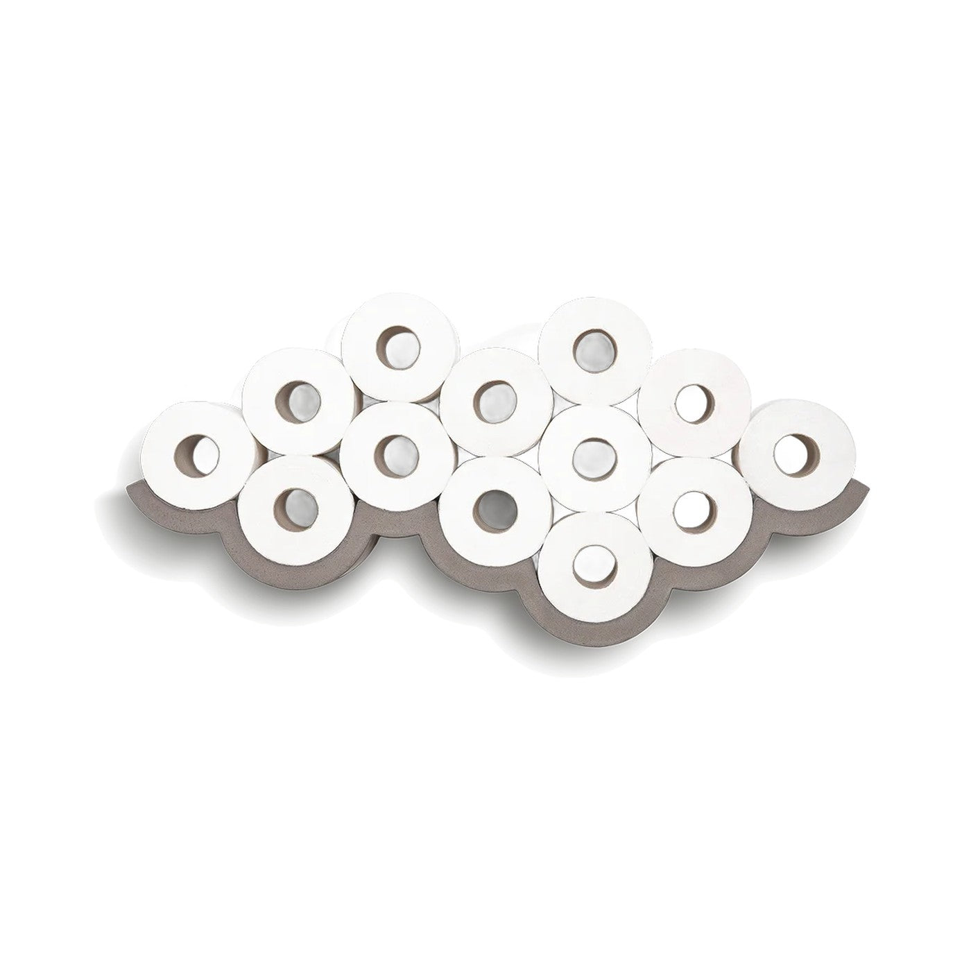 Porte-papier toilette en béton Cloud gris