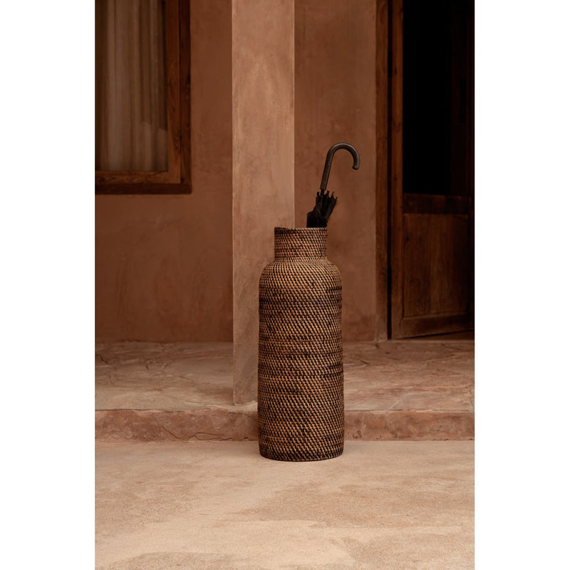 Dimensions Porte-parapluies Colonial en rotin brun naturel 67 cm