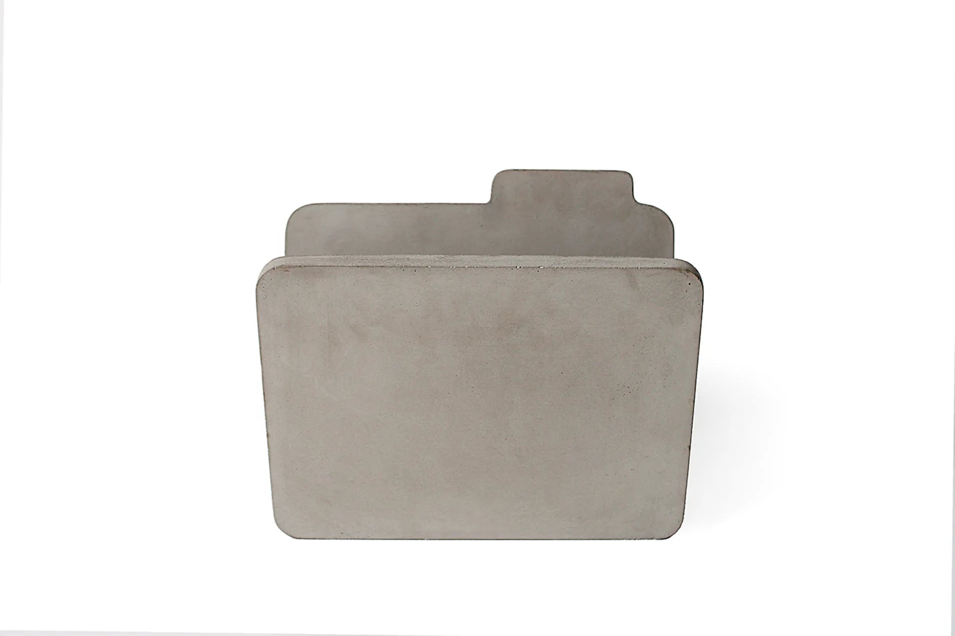 Porte-revues en béton Doc gris naturel vue 2