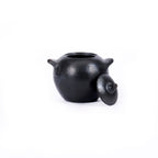 Pot à couvercle en terre cuite noircie au feu 9 cm, vue 5