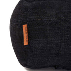 Pouf carré en coton épais noir 60 cm, vue 5