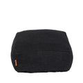 Pouf carré en coton épais noir 60 cm