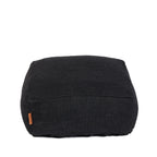 Pouf carré en coton épais noir 60 cm