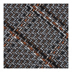 Pouf Falkirk tweed chiné pieds bois vue de détail