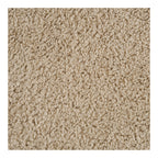 Pouf Lunaro bouclé beige rectangulaire pieds bois vue de détail