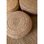 Pouf rond Flores en raphia crocheté 60 cm, vue 4