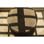 Pouf rond en jonc de mer crocheté 60 cm, vue 4