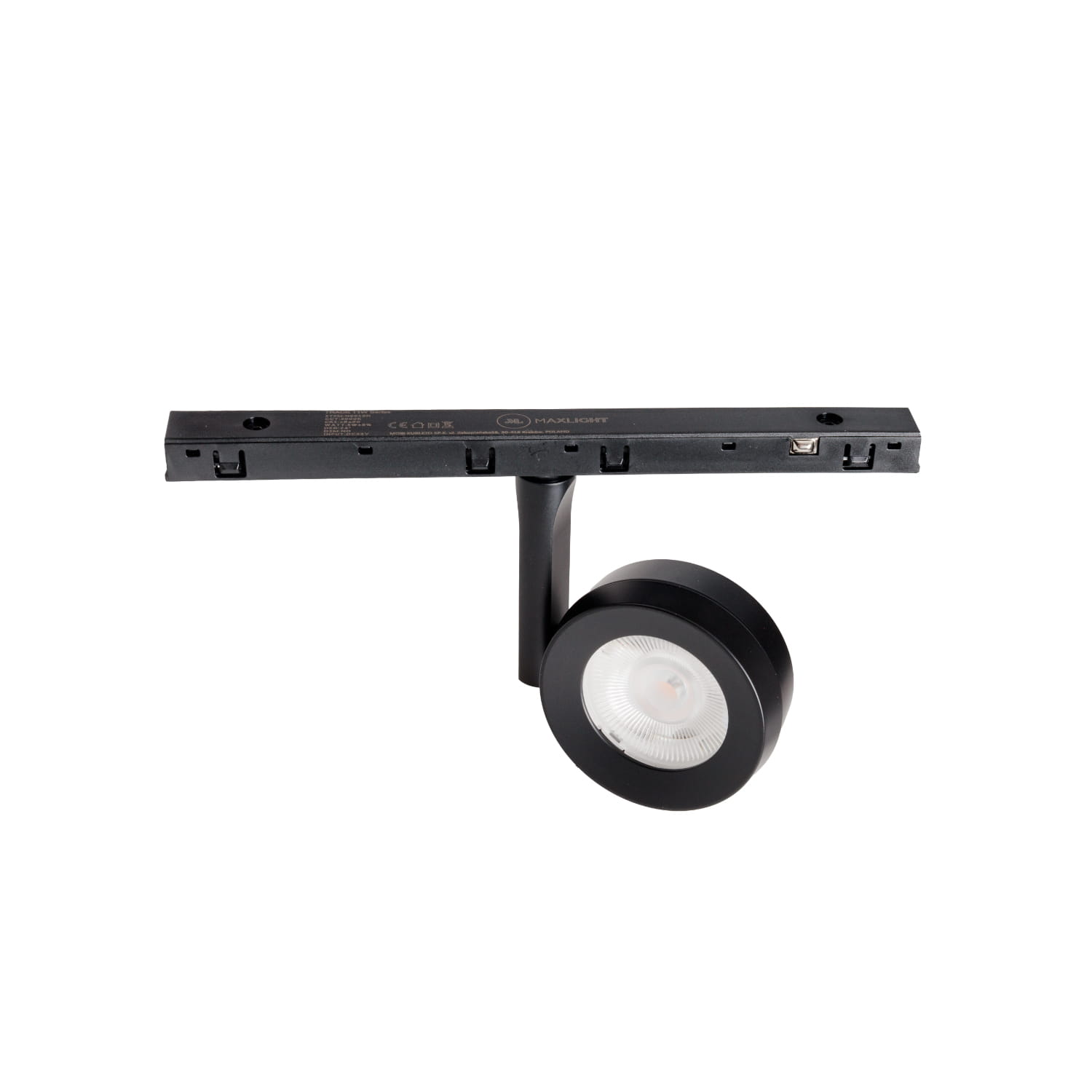 Projecteur Micro11 orientable 5 W noir connecté Zigbee, vue 2