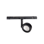 Projecteur Micro11 noir seul avec son embase aimantée son bras latéral et sa tête ronde à lentille