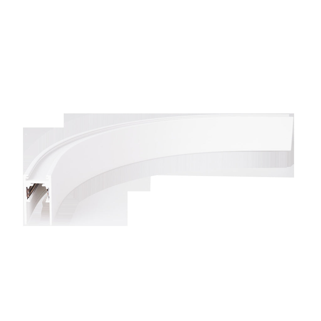 Rail aimanté Magnetic courbe en saillie profil haut 55 cm blanc, vue 3