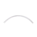 Rail aimanté Magnetic courbe en saillie profil haut 55 cm blanc