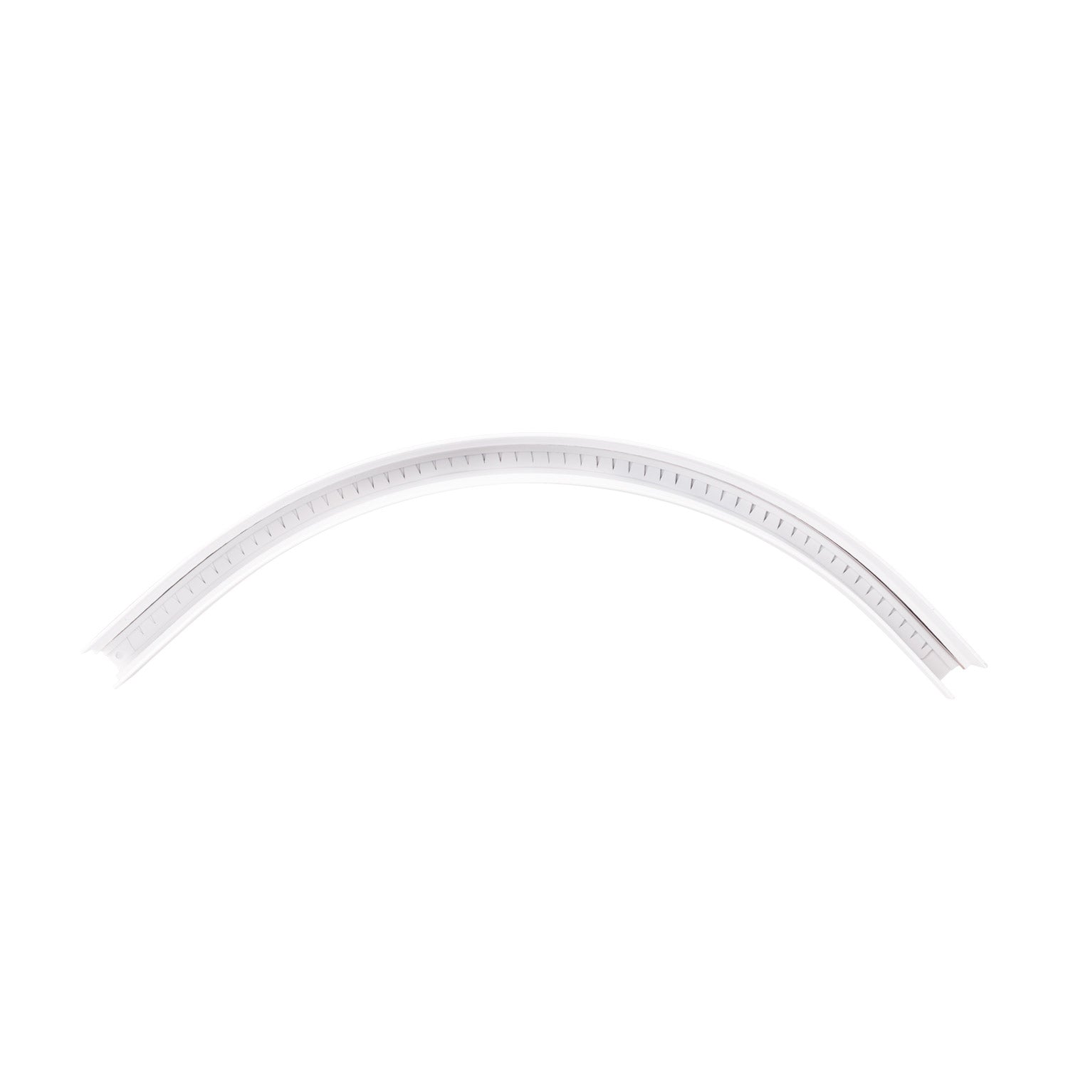 Rail aimanté Magnetic courbe en saillie profil haut 55 cm blanc