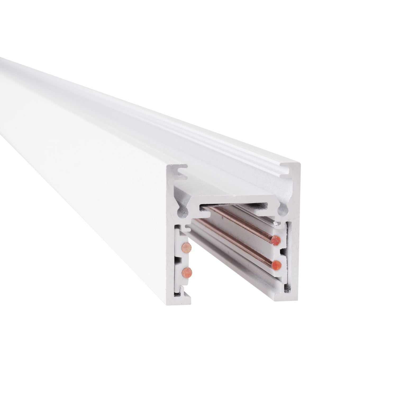 Rail aimanté Magnetic en saillie profil bas 1 m blanc