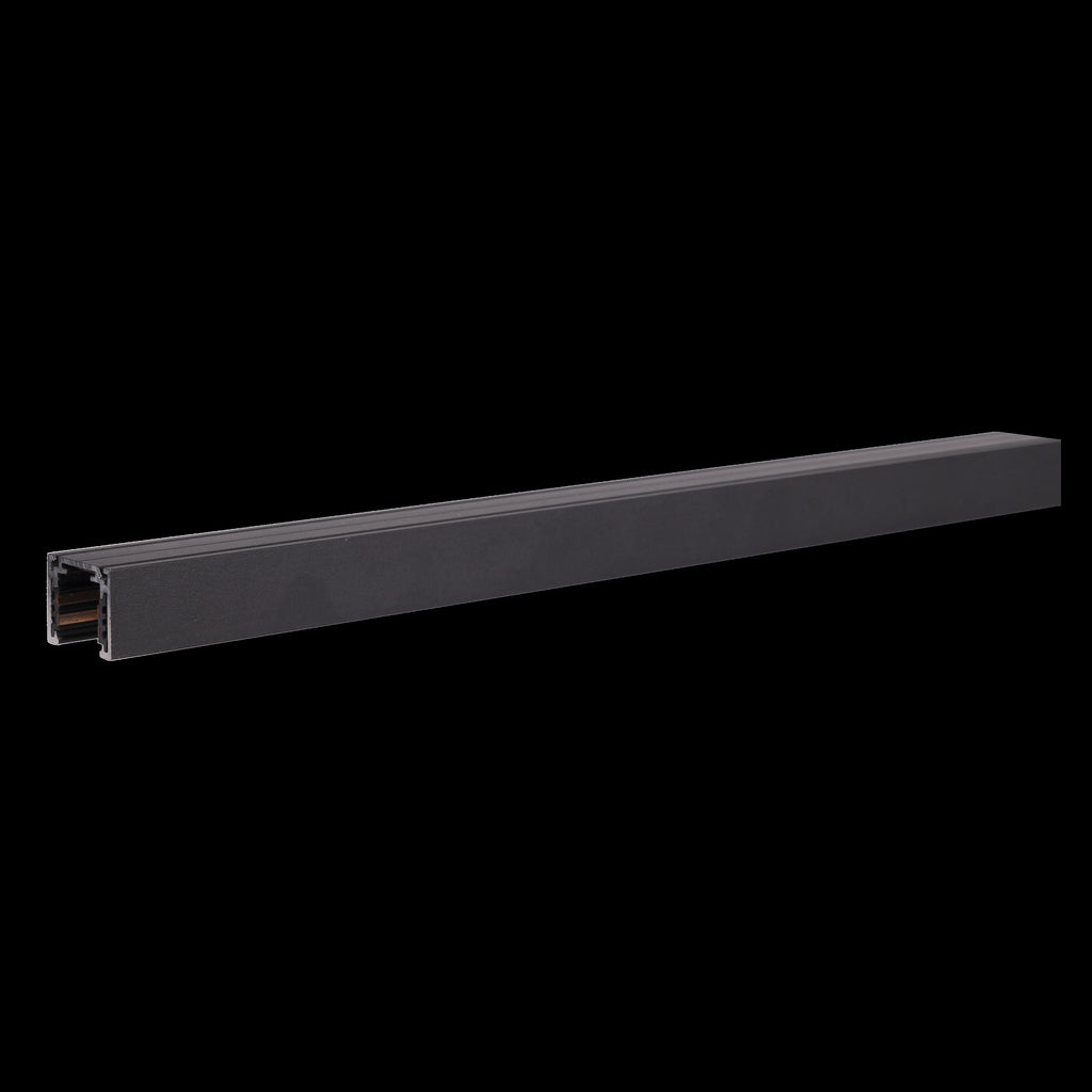 Rail aimanté Magnetic en saillie profil bas 1 m noir