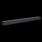 Rail aimanté Magnetic en saillie profil bas 1 m noir
