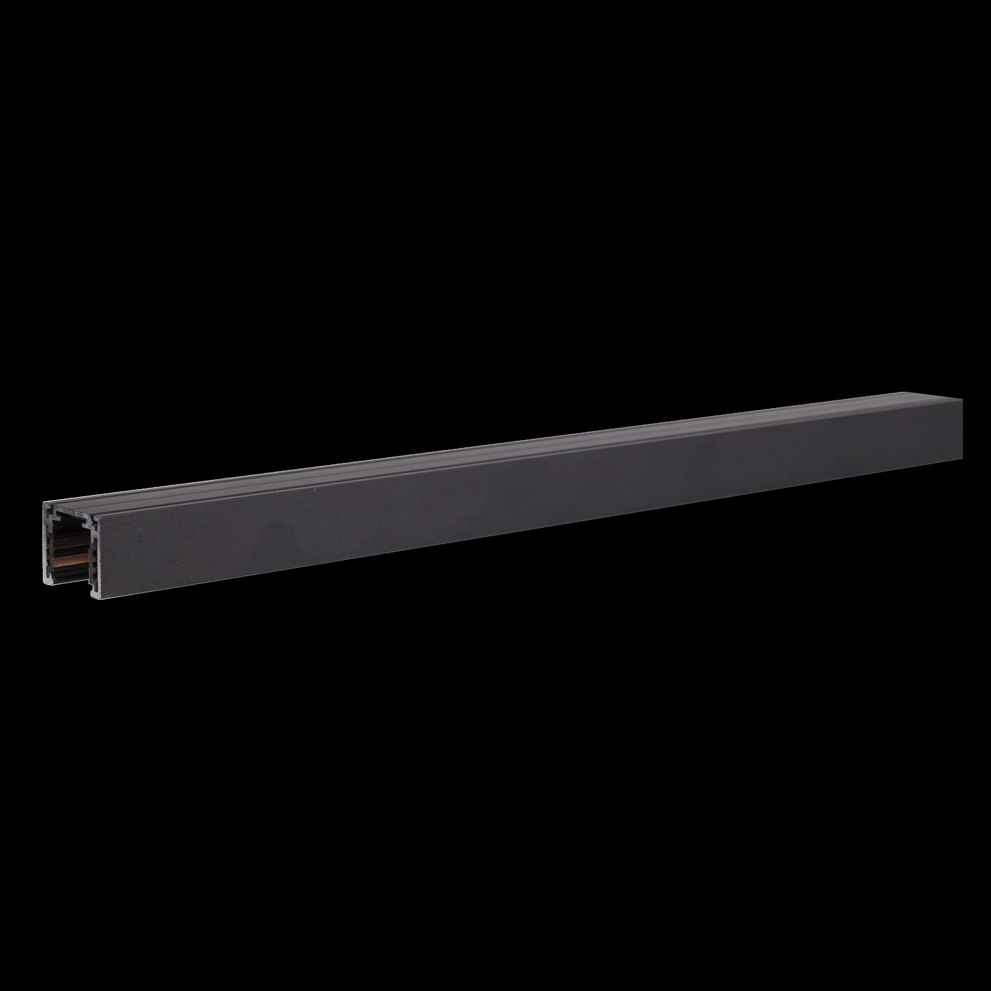 Rail aimanté Magnetic en saillie profil bas 1 m noir