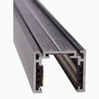 Rail aimanté Magnetic en saillie profil bas 2 m noir, vue 2