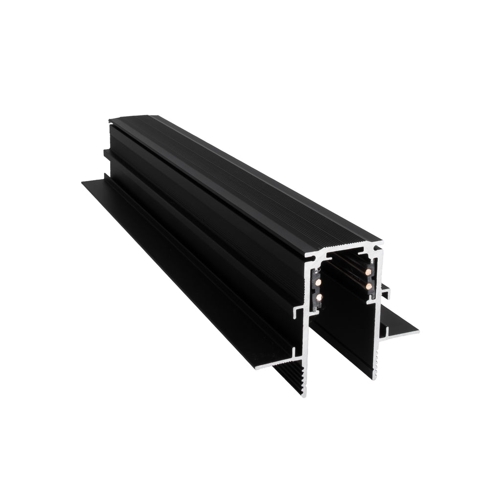 Rail aimanté Magnetic encastré 2 m noir, vue 3