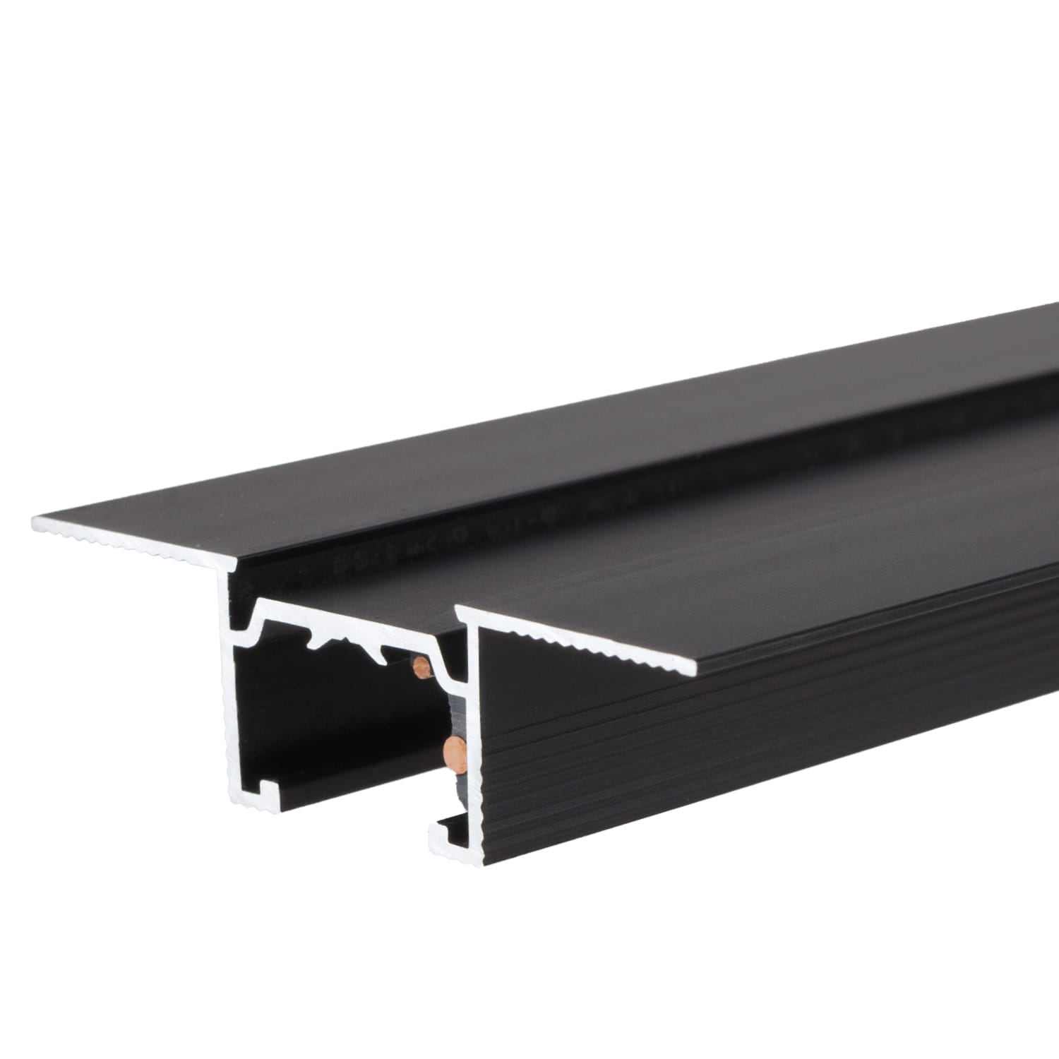 Rail aimanté Micro11 encastré 2 m noir