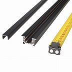 Rail aimanté Micro11 encastré sans cadre 1 m noir