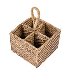 Range-couverts Caddy N°4 en rotin à quatre compartiments 28 cm, vue 6