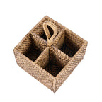 Range-couverts Caddy N°4 en rotin à quatre compartiments 28 cm, vue 8
