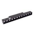 Réglette Magnetic à grille profonde 23 cm noire connecté Zigbee