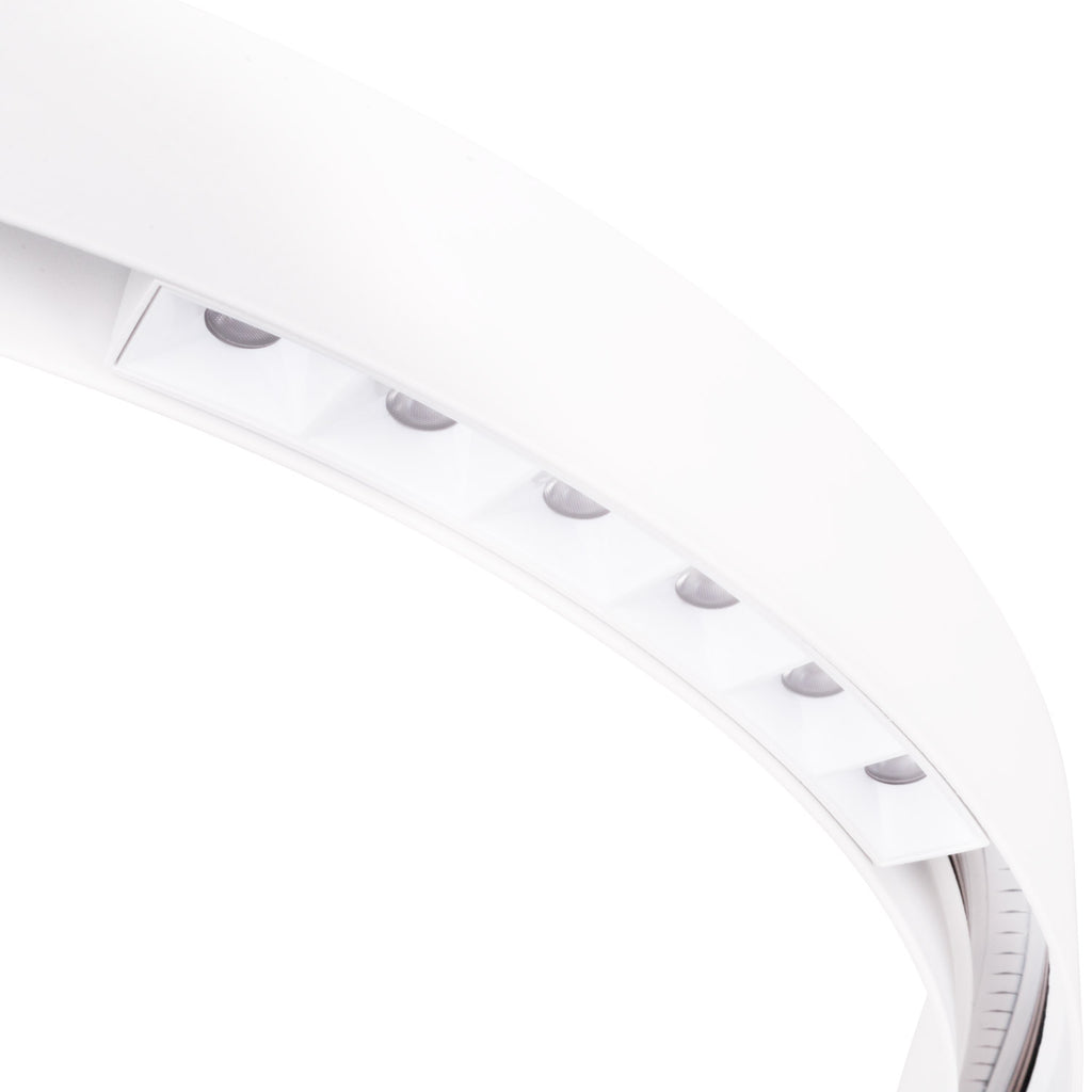 Réglette Magnetic en arc, à grille, blanche connecté Zigbee, vue 2
