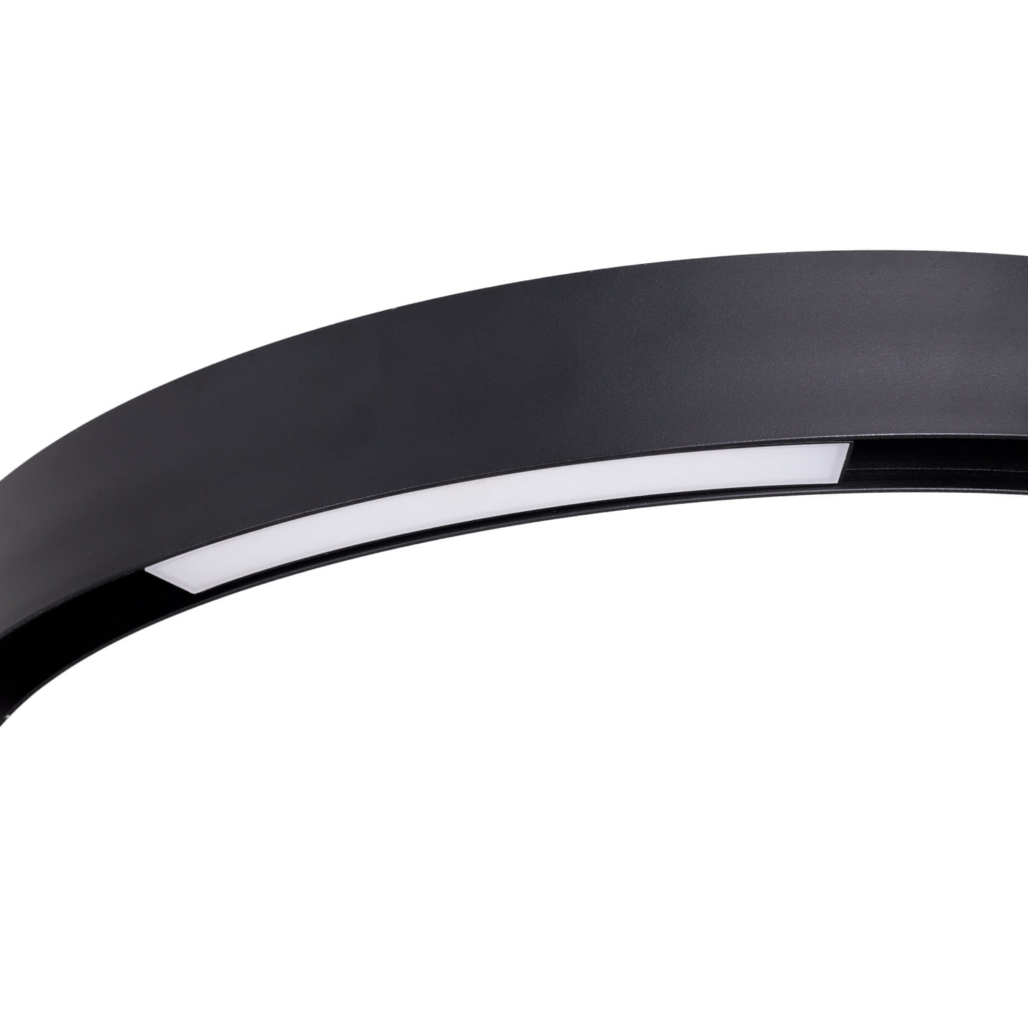 Réglette Magnetic en arc, diffuseur, noire, vue 2