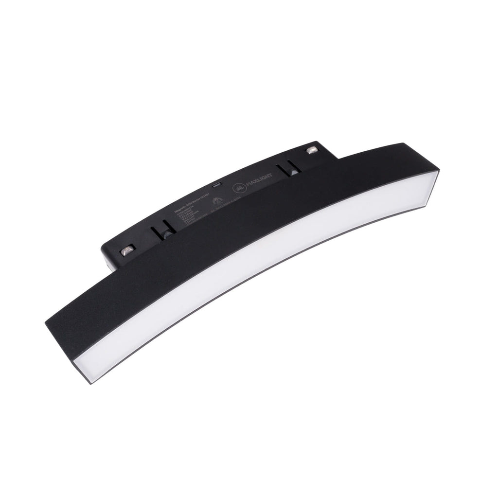 Réglette Magnetic en arc, diffuseur, noire