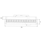 Réglette Magnetic orientable pliable à grille noire, vue 3