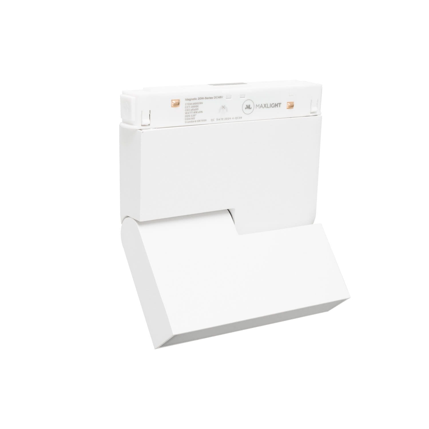 Réglette Magnetic orientable pliable blanche connecté Zigbee, vue 2