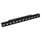 Réglette Micro11 à grille orientable 12 W noire, vue 3