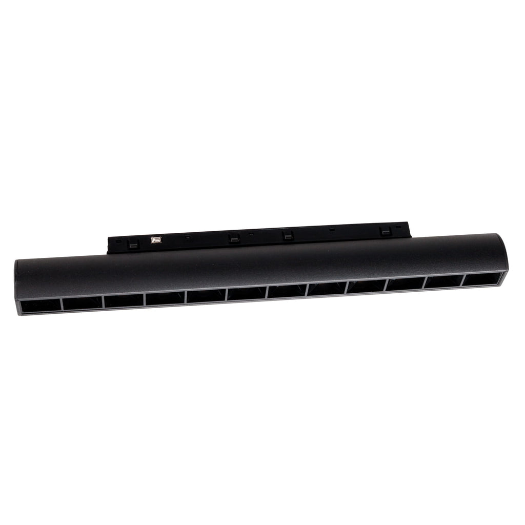 Réglette Micro11 à grille orientable 12 W noire connecté Zigbee, vue 2