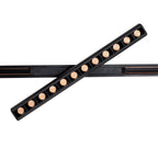 Réglette Micro11 à grille orientable 12 W noire