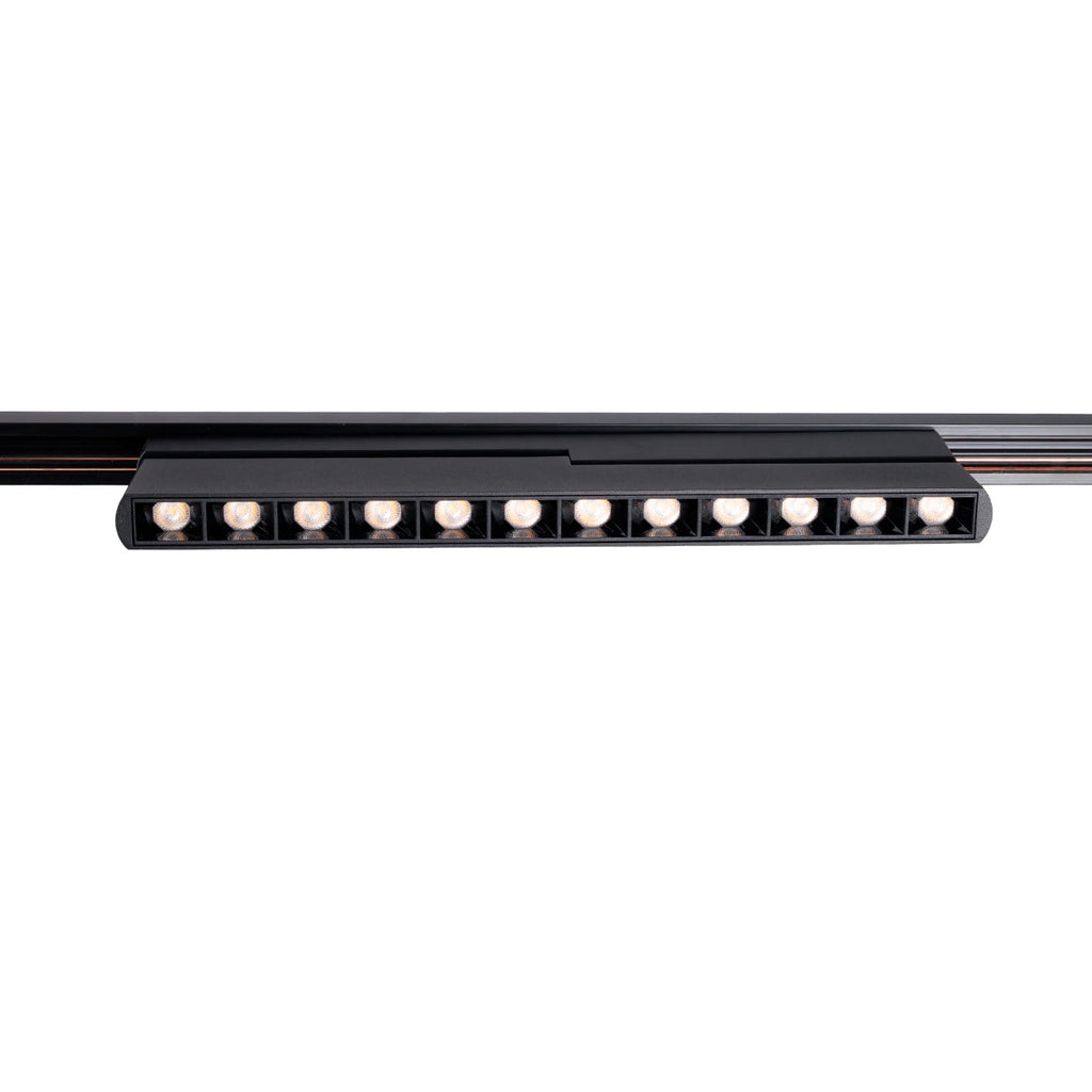 Réglette Micro11 à grille pliable 12 W noire connecté Zigbee, vue 2