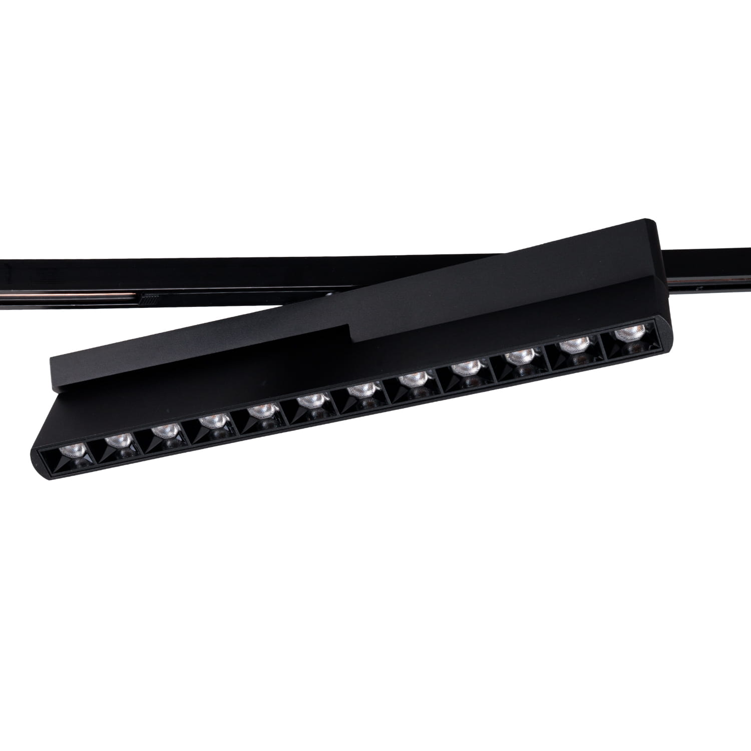Réglette Micro11 à grille pliable 12 W noire connecté Zigbee