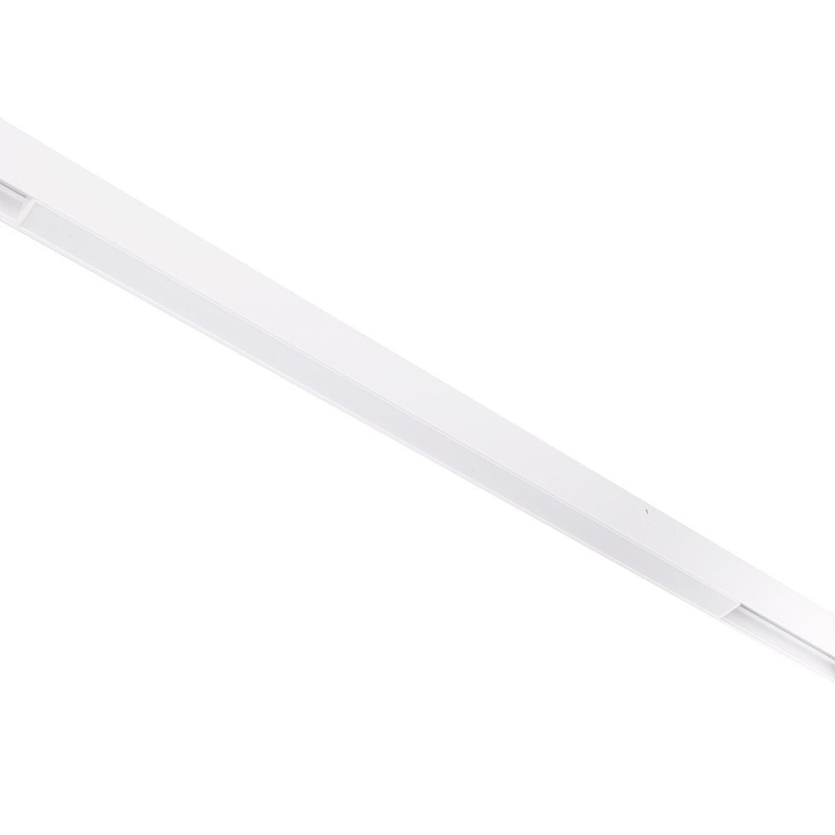 Réglette Magnetic métal blanc vue de dessous le long de son diffuseur