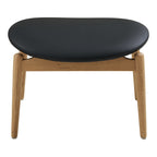 Repose pieds Olvera assise noire vue de face