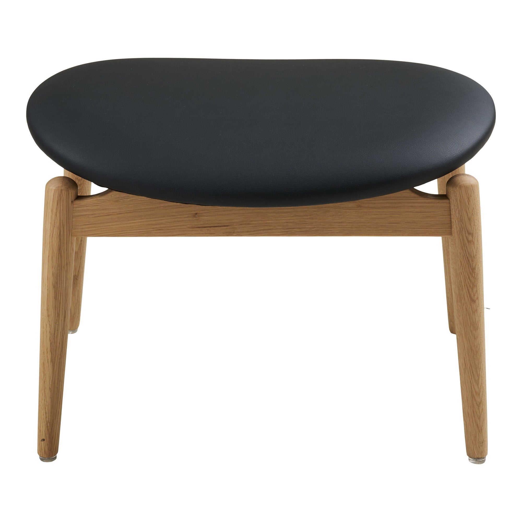 Repose pieds Olvera assise noire vue de face